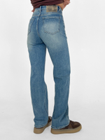 Джинсы Lanwin Х1865 однотонные прямые с вставкой на кармане