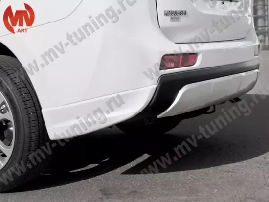 Клыки заднего бампера Broomer Design  для Mitsubishi Outlander