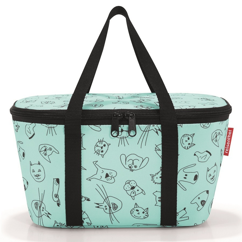 Термосумка детская coolerbag xs cats and dogs mint