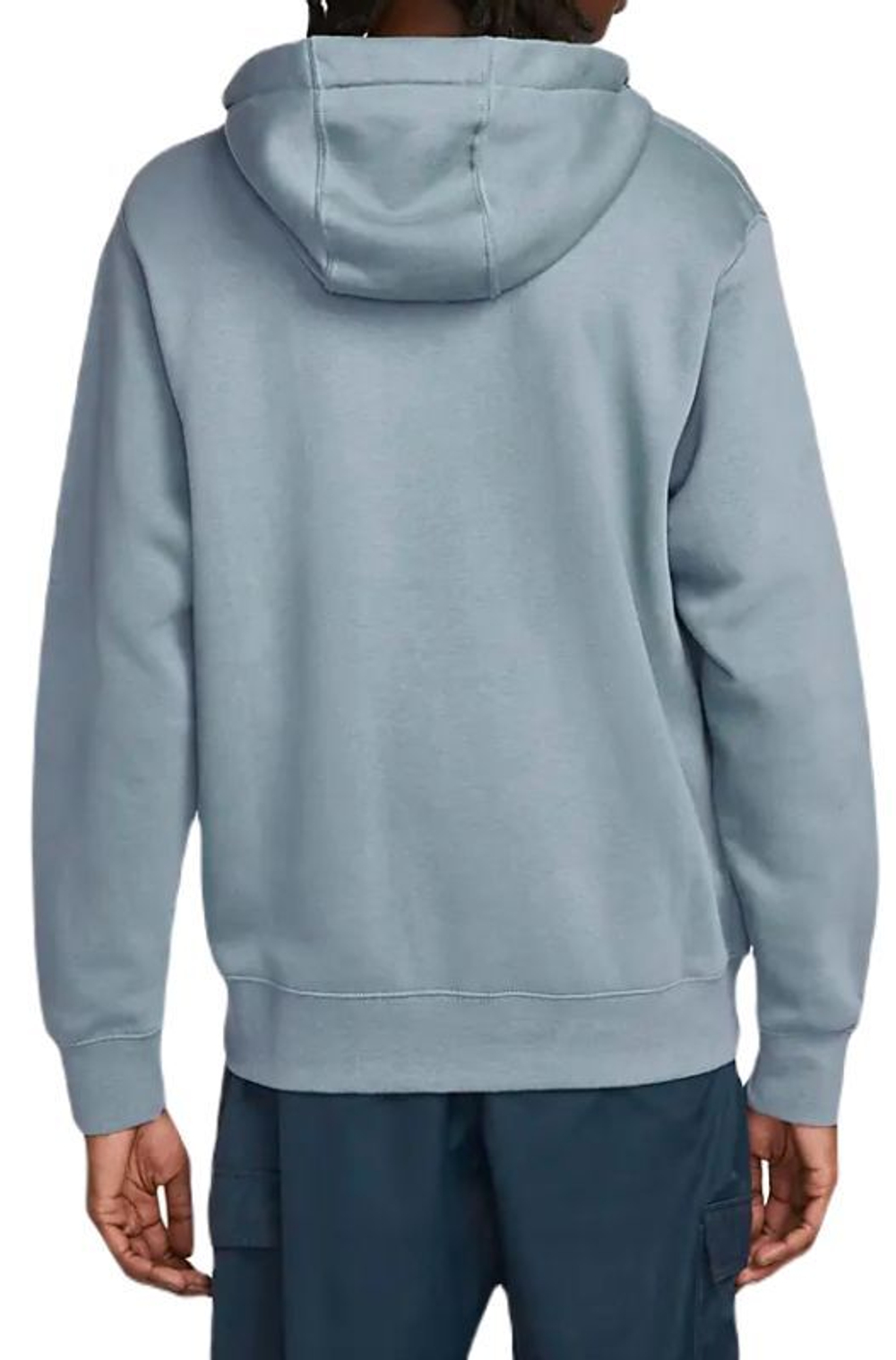 Мужская теннисная кофта Nike Swoosh M Club Hoodie FZ BB - ashen slate/ashen slate/white
