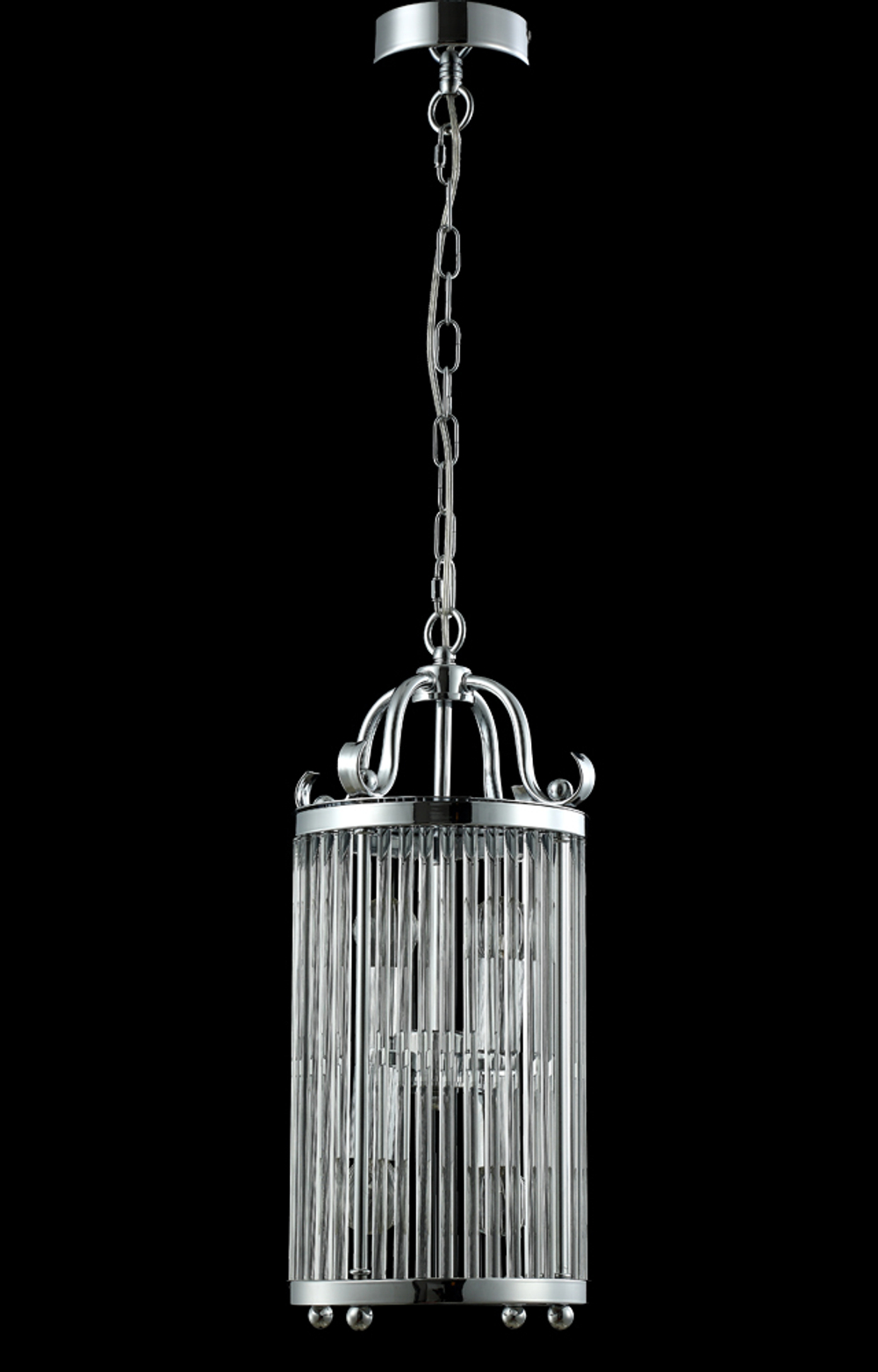 Светильник подвесной Crystal Lux TADEO SP4 D200 CHROME/TRANSPARENTE