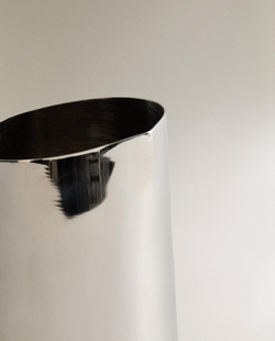 Zara Home Ваза из нержавеющей стали, цвет серый, 10 см