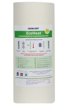 Дышащая подложка под обои EcoHeat Premium 5 мм; 0,5x14 м