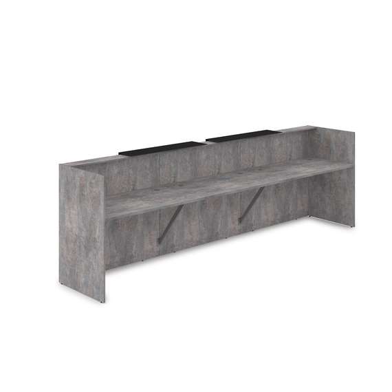 1КР-КЛ.002.1 Комплект Ресепшн с фартуком HPL (3632*750*1149) (с подсветкой)