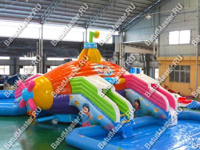 Надувной назменый аквапарк «Субмарина», 20*12*5 м
