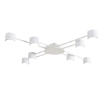 8305/8C COMFI LN26 238 белый, металл/акрил Светильник потолочный GX53 LED 8*7W 220V BENUA