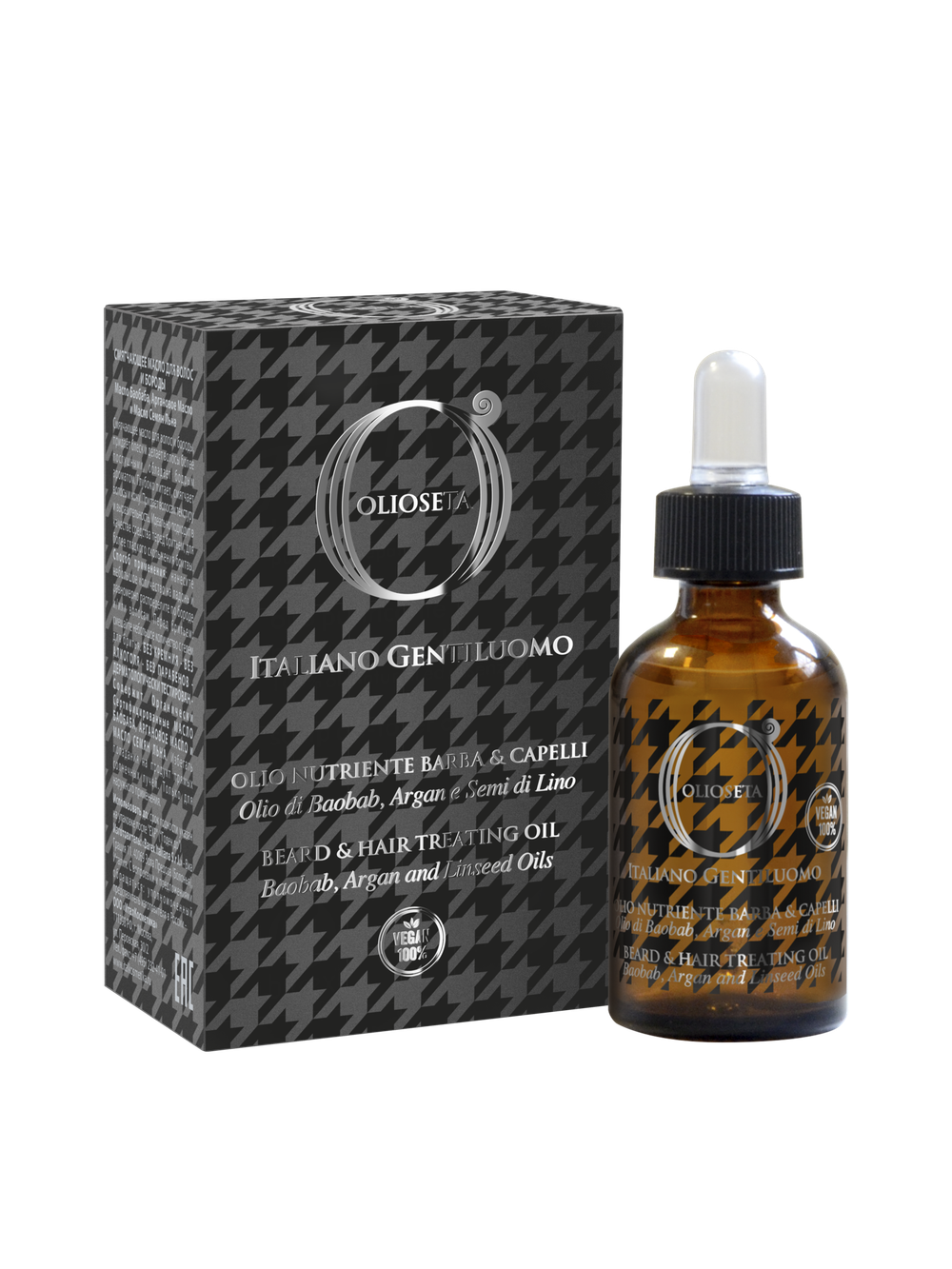 Смягчающее масло д/волос и бороды 30 мл. - линия OLIOSETA ITALIANO GENTILUOMO