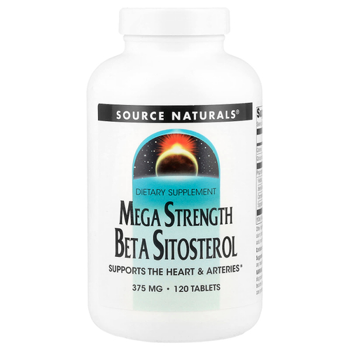 Source Naturals, бета-ситостерол усиленного действия, 375 мг, 120 таблеток