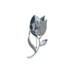 Брошь Fiore Luna Тюльпан Чешский горный хрусталь XR11501W BW/S