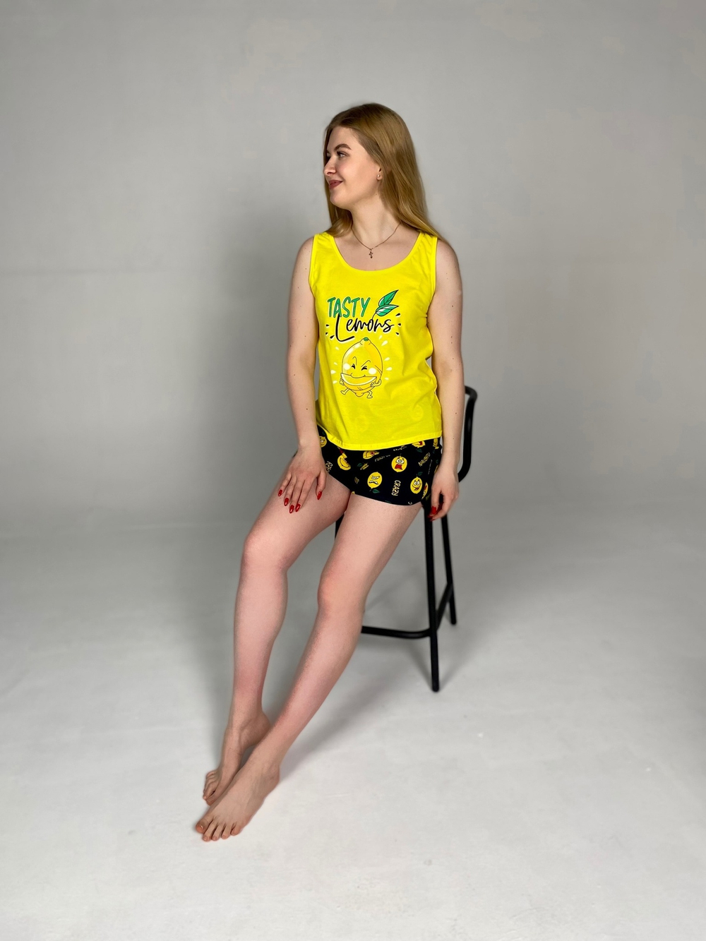 Пижама женская "Лимончик К.П" шорты/майка (99)