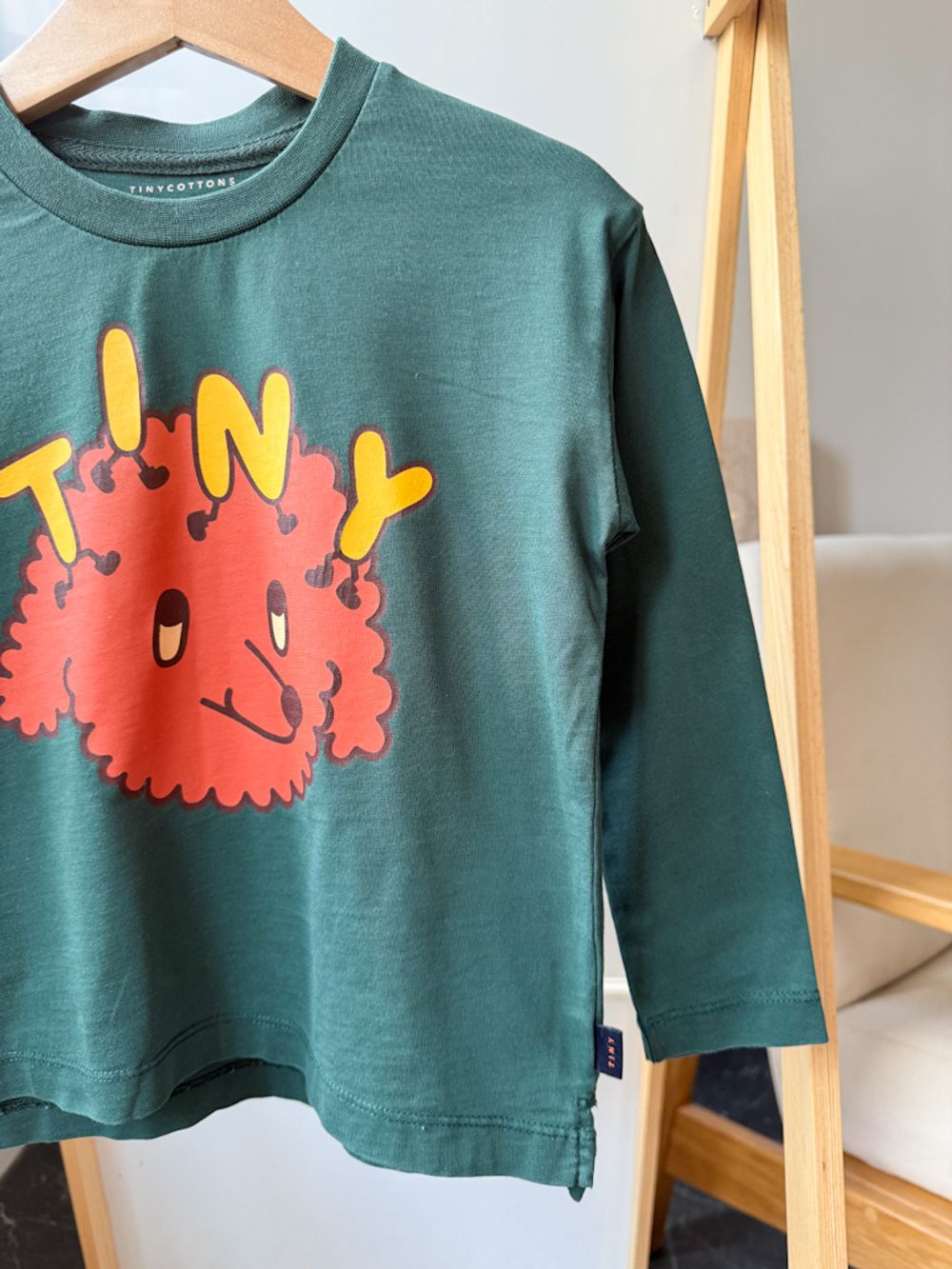 Хлопковый лонгслив Tinycottons, 92