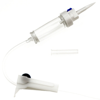 Система инфузионная для переливания растворов с двумя иглами 0,6 ⨯ 19 мм (23G) + 0,8 ⨯ 40 мм (21G) и пластиковым шипом SFM 25 шт