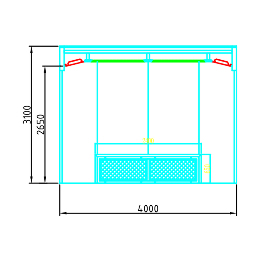 WDK-410M Пост подготовки с диагональным потоком воздуха, с функцией подогрева
