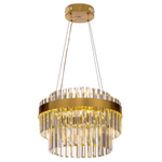 Citilux Sheldon CL339143 LED Люстра хрустальная с пультом Бронза