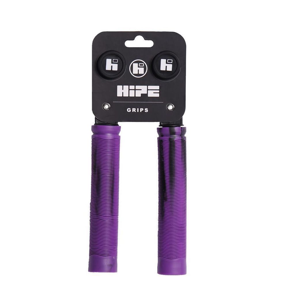 Грипсы HIPE H-01 Duo черный/фиолетовый, 155 мм