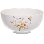 Салатник керамический «Райский сад» 17,5*8,5см, белый