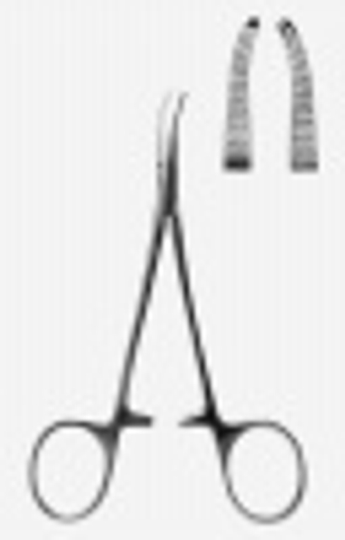 ВР- З-207 Зажим кровоостанавливающий изогнутый по ребру