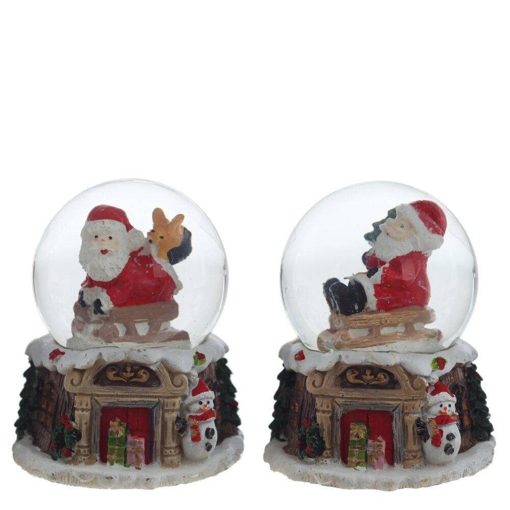 GAEM Фигурка декор в стекл шаре "Дед Мороз", D 4.5 см, L5 W5 H6,5 см, 2в.