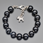 Стильный мужской браслет из натурального агата и гипоаллергенного сплава металлов "Rico La Cara"AMX003152