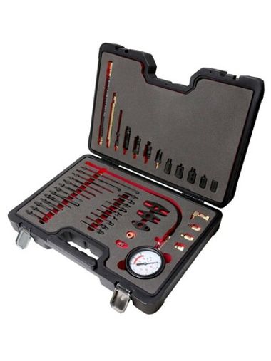 Тестер компрессии для дизельных двигателей с комплектом адаптеров, 44пр(0-40bar), в кейсе ''Premium'' Forsage F-937G1D