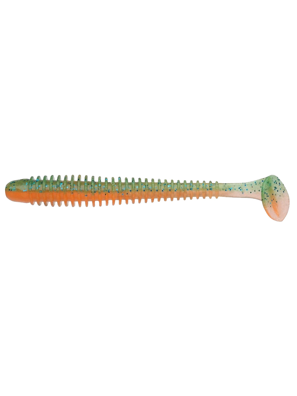 Приманка силиконовая Keitech Swing Impact 4.5" #417 Gold Flash Minnow, 3 упаковки по 6 штук