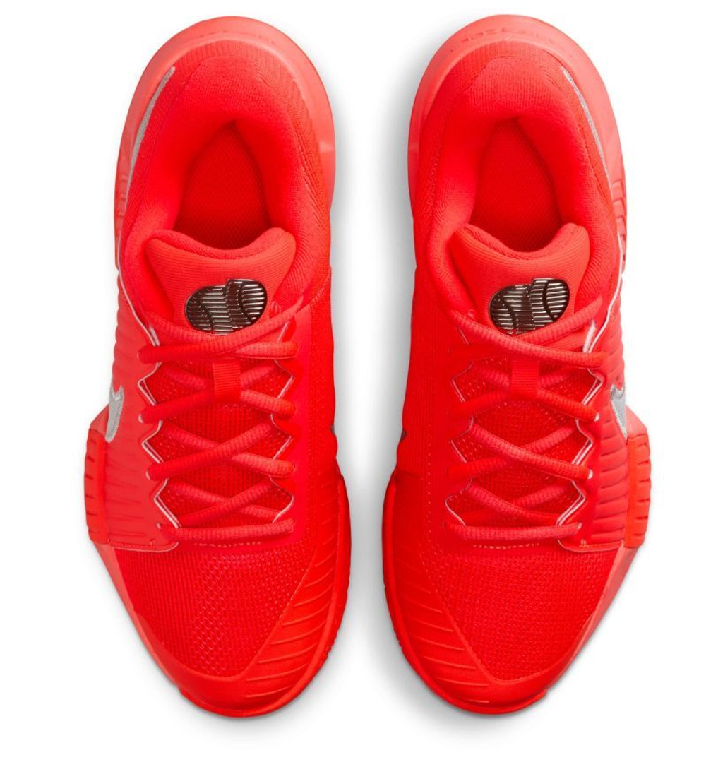 Женские Кроссовки теннисные Nike Zoom GP Challenge Pro Clay Premium - bright crimson/metallic silver