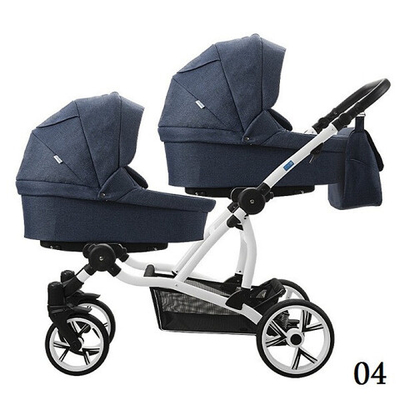 Коляска для двойни 2 в 1 AroTeam Twinat Duo (АроТим Твинат Дуо) 19/Синий