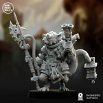 Grand Alliance Chaos Skaven Warlock Engineers миниатюра для dnd, днд, pathfinder, фентези, Настольная игра, НРИ, Варгейм, РПГ