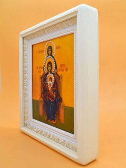 Богородица со сродницами. Икона ручной работы.