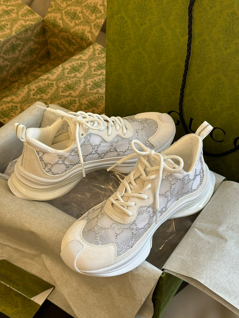 Gucci Run GG Crystal Sneaker