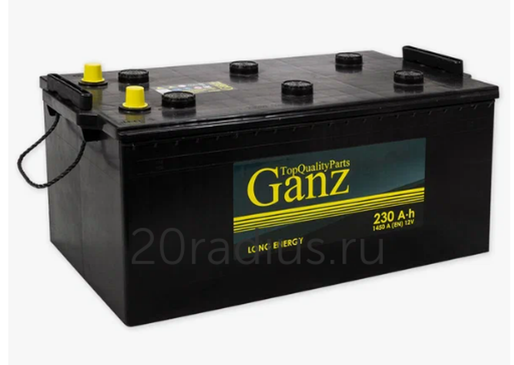 Аккумулятор    GANZ    230    А/ч    L+    518x274x237    EN1 450    А