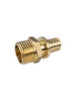 Муфта аксиальная, латунь, наружная резьба,16х1/2", желтый, RTP (250/10)