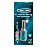11317 Адаптер для бит с ограничителем и двойным магнитом, 1/4" Gross