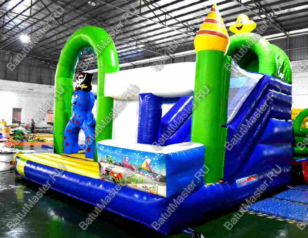 Коммерческий надувной батут "Осьминог"