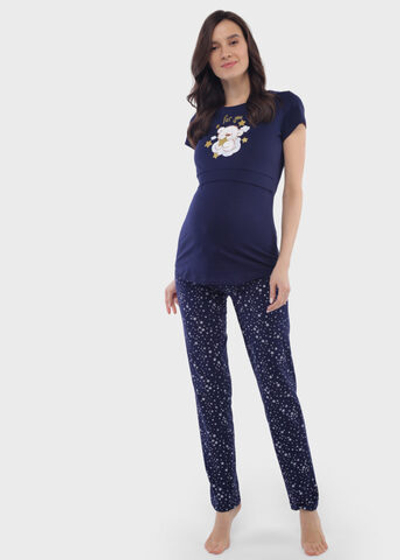 Комплект для роддома “Стивен” синие звезды