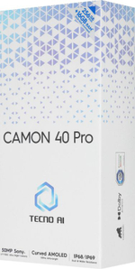 6.78" Смартфон TECNO Camon 40 Pro 8/256Gb,  NFC,  AMOLED,  120Гц,  5200мAч,  черный