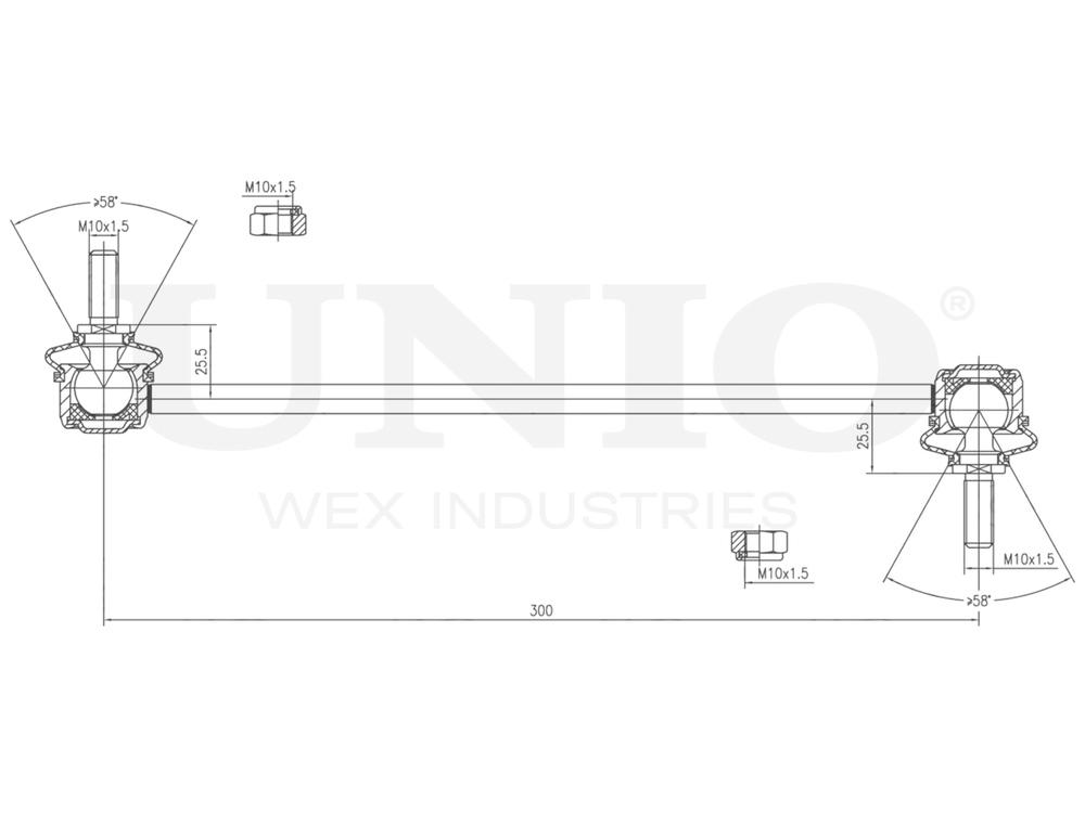 Стойка стабилизатора передняя UNIO SSP-50292