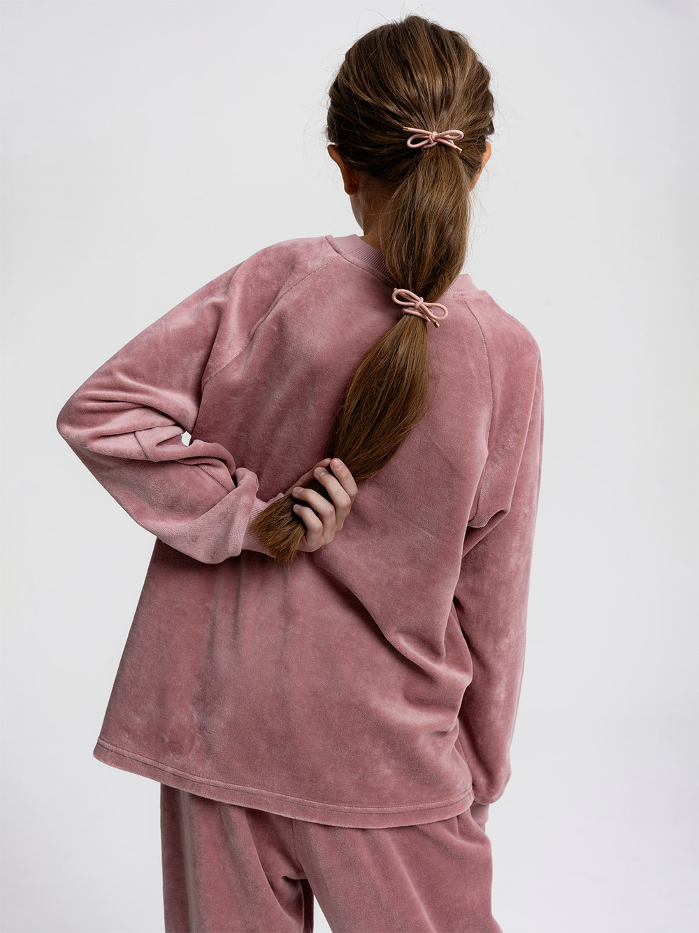 Велюровый комплект Mjölk (свитшот и брюки) Desert Rose, уценка