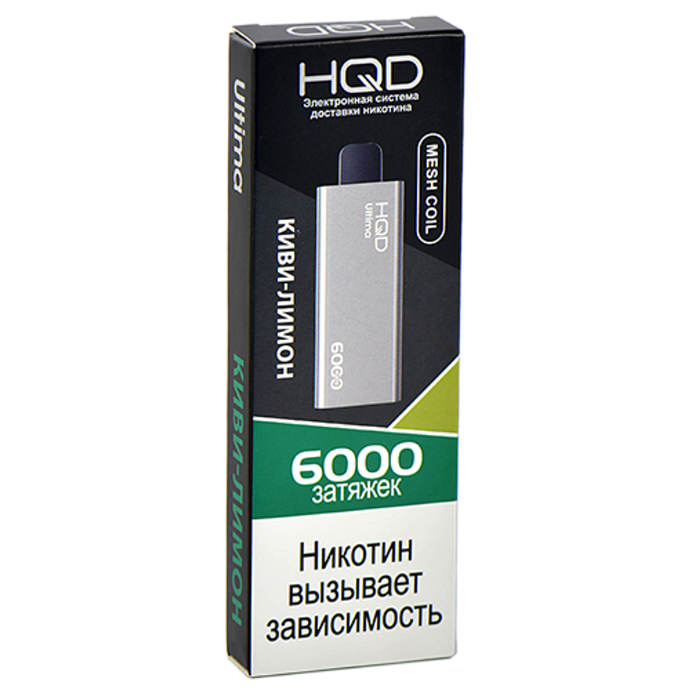 HQD Ultima Киви лимон 6000 купить в Москве с доставкой по России