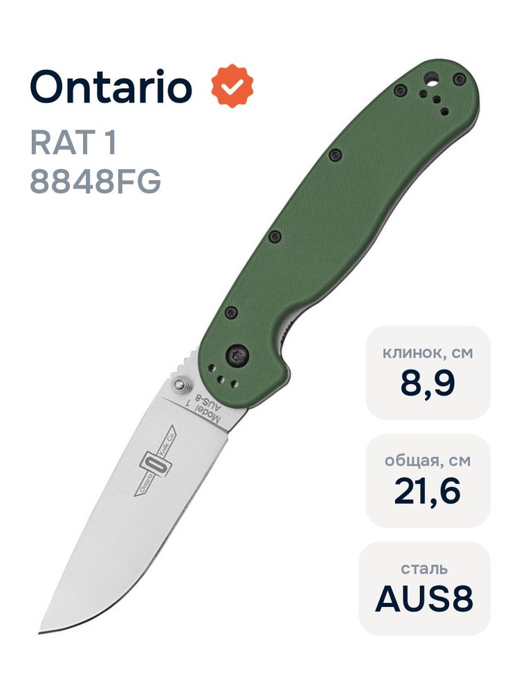Нож Ontario 8848FG RAT 1