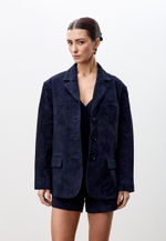 Жакет из натуральной замши