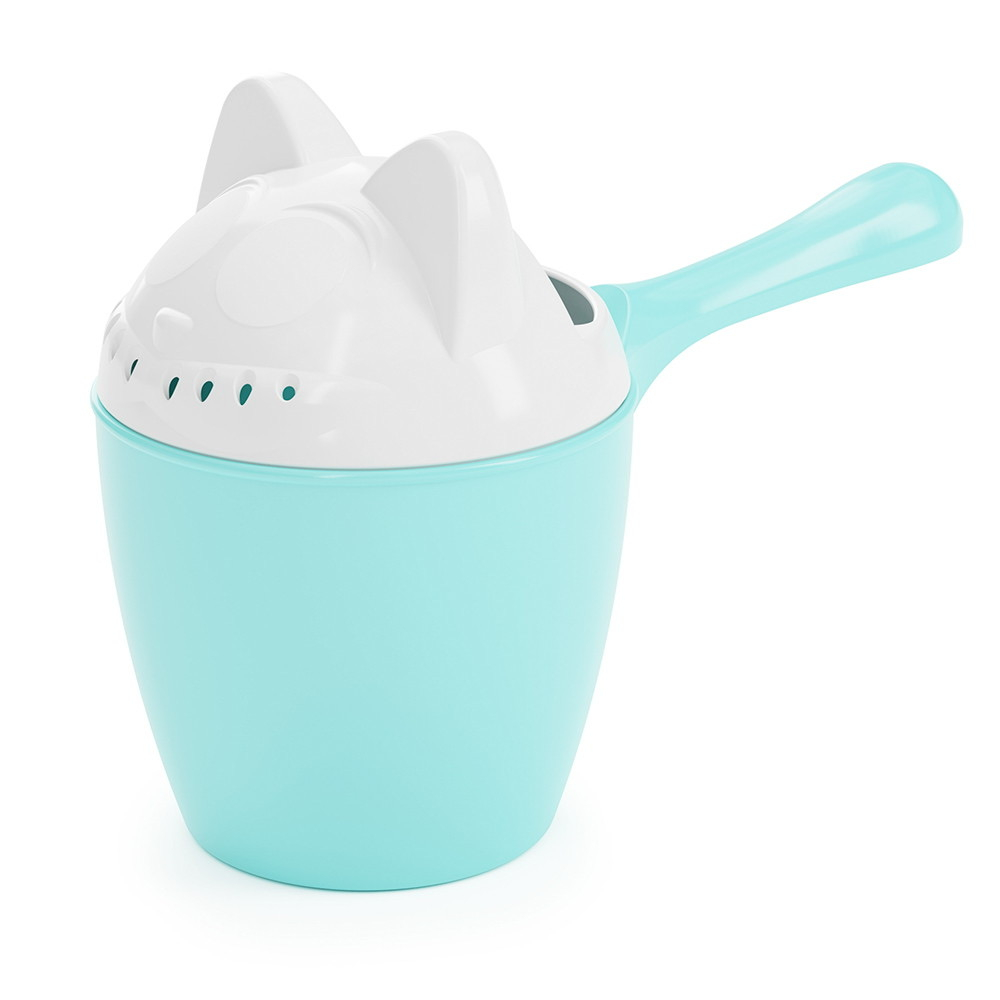 Ковш Котофей с крышкой голубой
