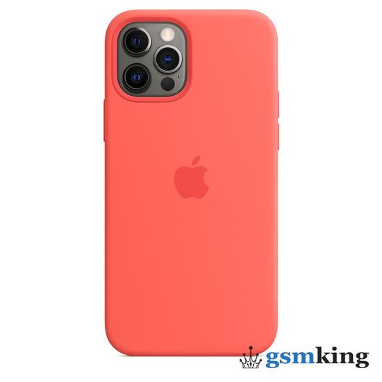 Apple Silicone Case with MagSafe iPhone 12 | 12 Pro Pink Citrus «Розовый цитрус» MHL03ZM/A