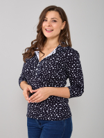 Блузка БЛ-015/синийгорох