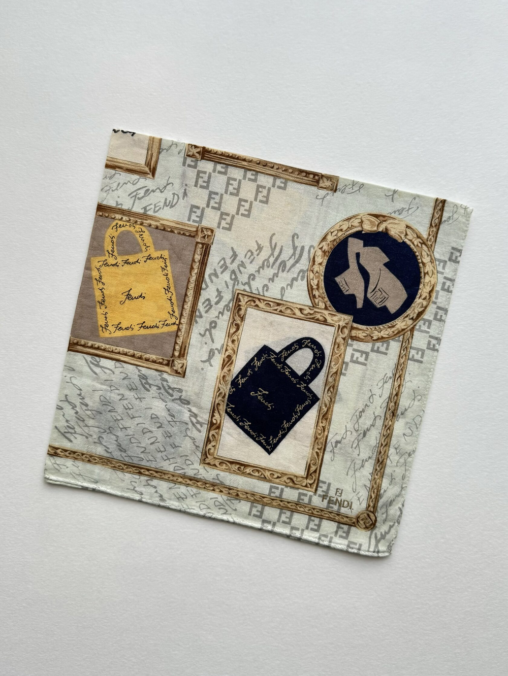 Платок «Сумочки» Fendi