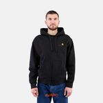  Толстовка мужская Carhartt WIP Hooded American Script Jacket  артикул:I033063_black - купить в магазине Дайс