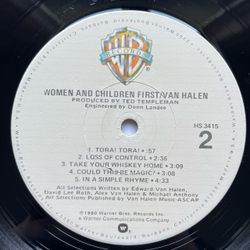Винтажная виниловая пластинка LP Van Halen Women And Children First (США 1980)