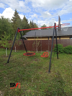 Монтаж уличных качелей Sv Sport
