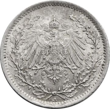 1/2 марки 1915 Германская империя "A"