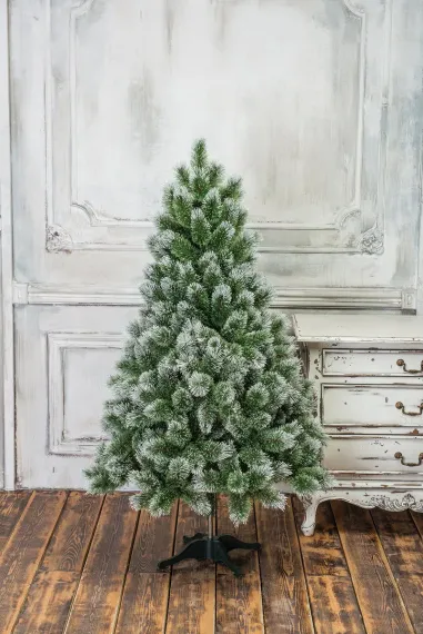 Искусственная сосна Скарлетт с инеем 120 см., Леска, ЕлкиТорг (96120)